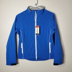 NWT Clique Womens Soft Shell Blue Jacket Size Small